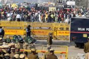 Farmers’ protest: Concrete barriers come up at Ghazipur, Delhi-Ghaziabad border