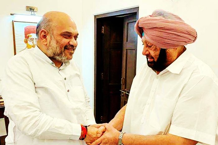 Amarinder Singh Meets Home Minister Amit Shah In Delhi