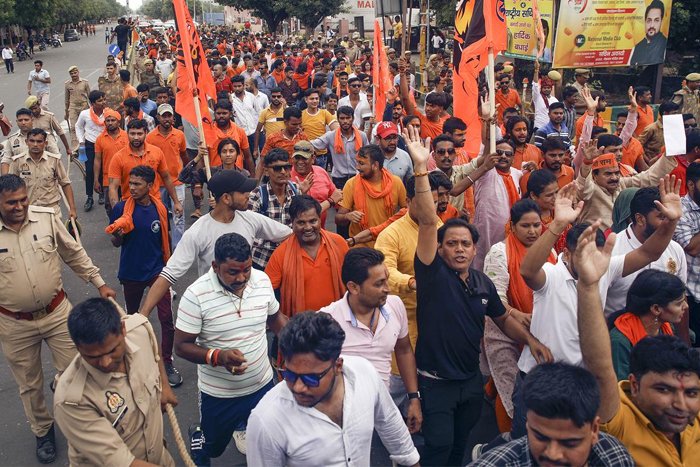 Haryana Violence: VHP, Bajrang Dal Protest Across Delhi