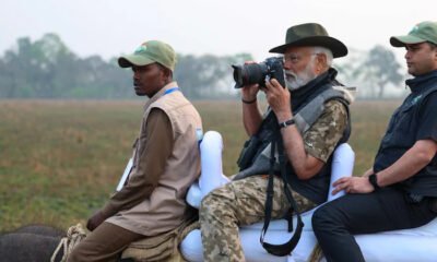 PM Modi takes elephant safari in Assam’s Kaziranga National Park